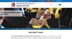 Desktop Screenshot of naac.gov.in